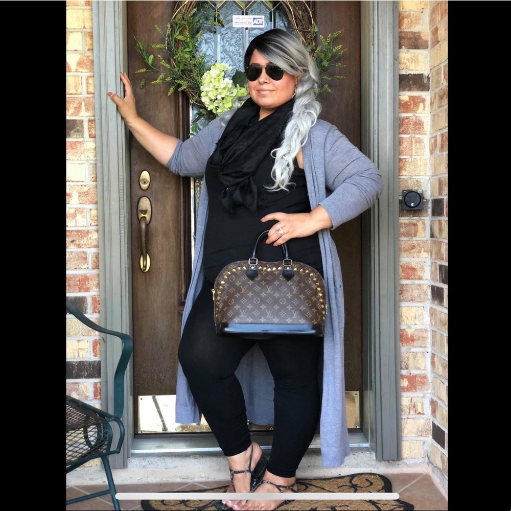 Authentic Louis Vuitton Alma PM painted in black